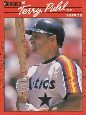 Terry Puhl - Donruss 90 Baseball Card